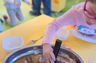 Menjador a l'aula de MOPI