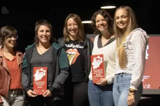 Martina Sabaté i Francesc Closa a l'entrega de premis Reexim l'OESST