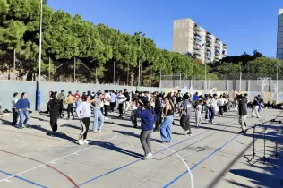 L'alumnat de Jesuïtes Bellvitge gaudeix d'una activitat musical en motiu de Santa Cecília.