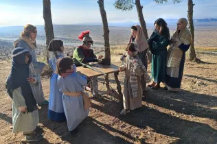 Escenes del Pessebre vivent Claver 2025