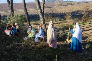 Escenes del Pessebre vivent Claver 2025