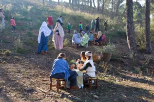 Escenes del Pessebre vivent Claver 2025