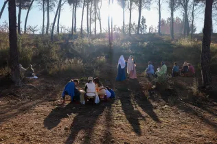 Escenes del Pessebre vivent Claver 2025