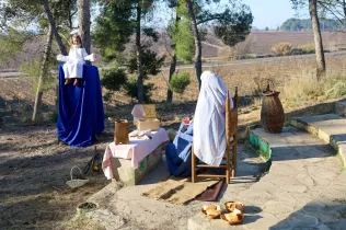 Escenes del Pessebre vivent Claver 2025