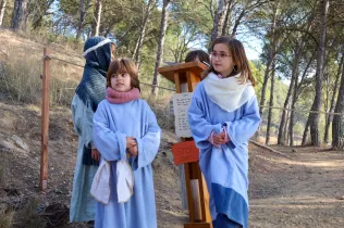 Escenes del Pessebre vivent Claver 2025