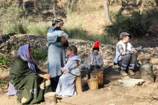 Escenes del Pessebre vivent Claver 2025