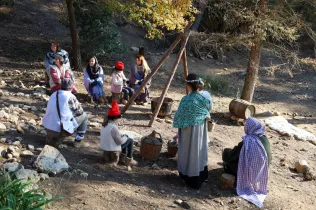 Escenes del Pessebre vivent Claver 2025