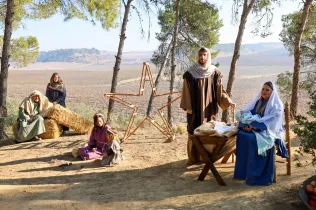 Escenes del Pessebre vivent Claver 2025