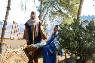 Escenes del Pessebre vivent Claver 2025