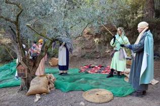 Escenes del Pessebre vivent Claver 2025