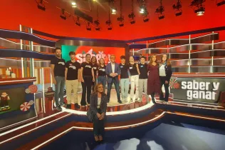 Participació de tres alumnes de 4t ESO-TQE a l'edició especial de Nadal del Programa saber y Ganar