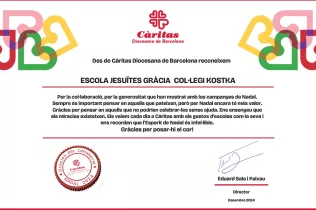 Certificat Càritas_Campanya Nadal 24