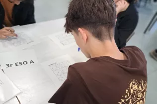Prova de sudokus a la Ignatius Cup de secundària en el marc de la Setmana Ignasiana