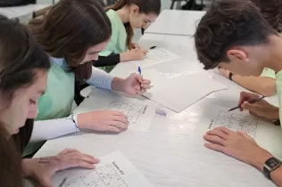 Prova de sudokus a la Ignatius Cup de secundària en el marc de la Setmana Ignasiana