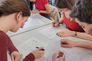 Prova de sudokus a la Ignatius Cup de secundària en el marc de la Setmana Ignasiana