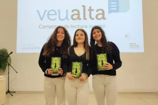 Alumnes de 4t ESO-TQE de Jesuïtes Lleida Col·legi Claver finalistes del certamen de lectura Veu Alta 2026
