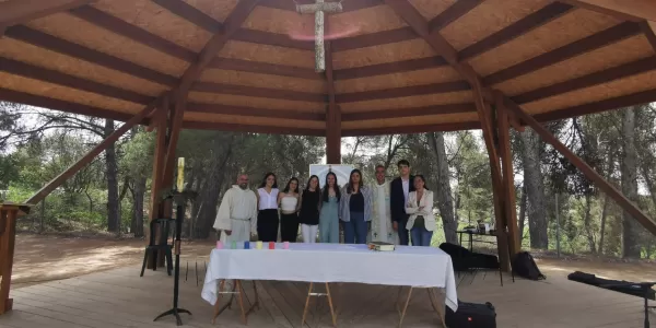 Alumnes de 3r ESO-TQE que va renovar la seva fe el passat 28 de maig en un acte religiós a l'AUla Natura Pare SAlat