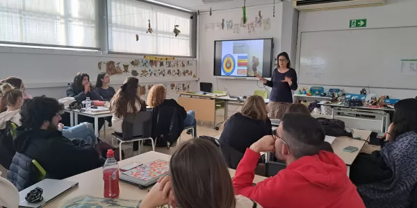 Beatriz Feijoo, responsable de Jesuïtes Educació del Programa ERASMUS+ explica el programa