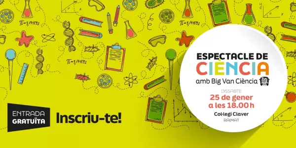 Espectacle de ciència Col·legi Claver 25/01/2025, 18 h