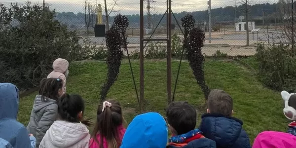 Visita de l'alumnat d'I5 al Parc Europa d'Almacelles en el marc del projecte "Escultura"
