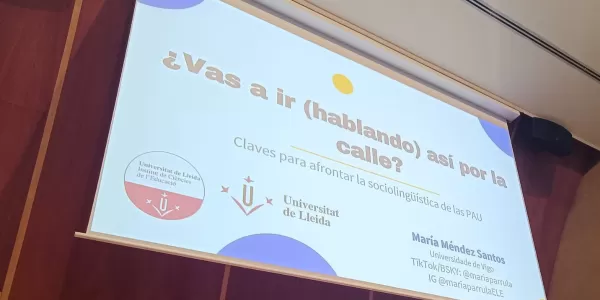 Xerrada a la UdL sobre sociolingüística a les PAU
