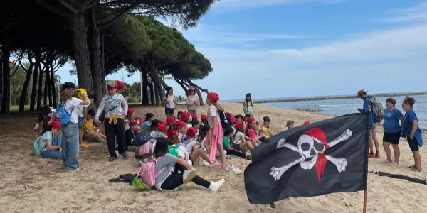 Alumnes de 2n de la PIN de Jesuïtes Lleida durant les convivències a La Manreana, a Cambrils