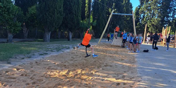 Nous espais de joc al pati de Jesuïtes Lleida Col·legi Claver