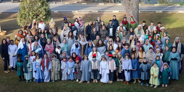 Voluntaris del Pessebre vivent Claver 2025