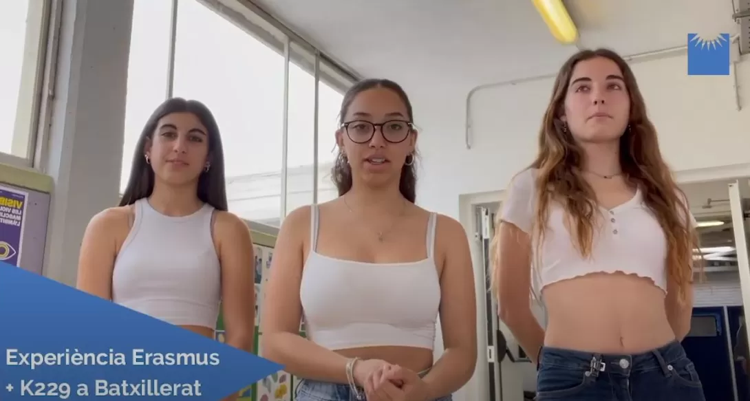 Vídeo de tres alumnes participants en l'ERASMUS d'Itàlia 2023